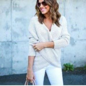 Vici cross over knit sweater